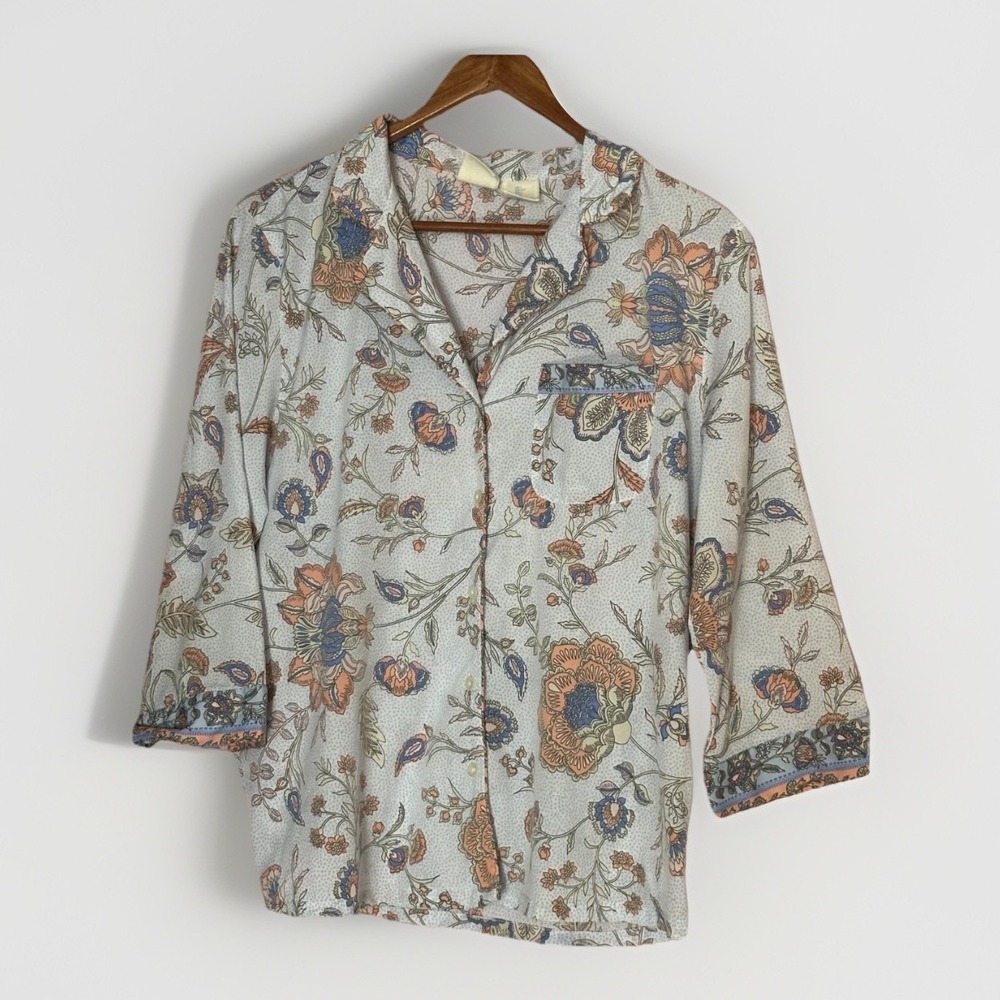 The Prairie Rachel Ashwell Floral Pajama Set Shabby Chic Cottagecore Boho L - Picture 2 of 6